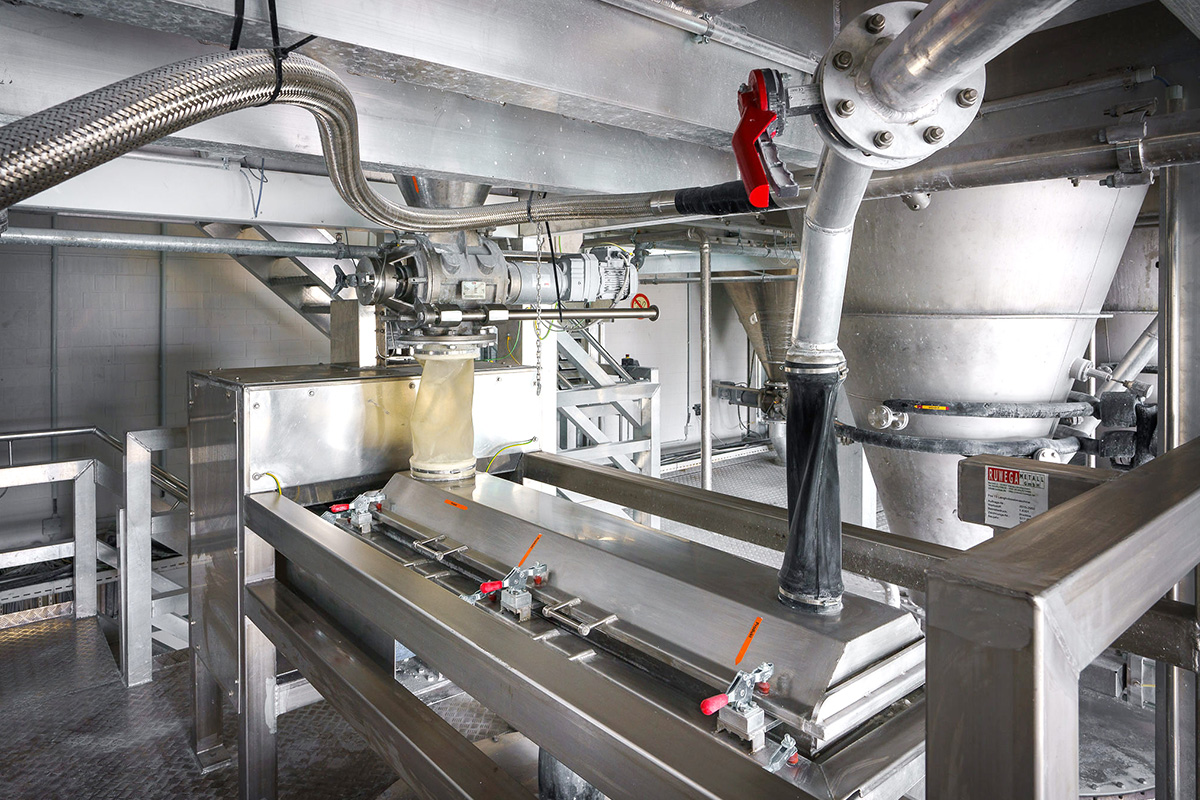 Anlage zur Siebung / Fraktionierung bei Ebbecke Verfahrenstechnik