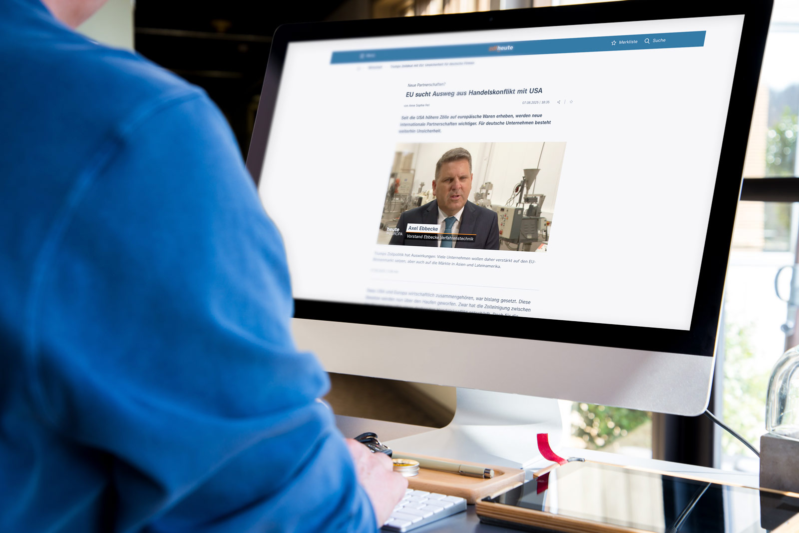 Ebbecke Verfahrenstechnik Online Bericht von Axel Ebbecke bei zdf