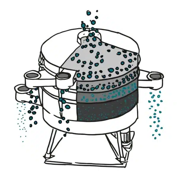 Ebbecke Verfahrenstechnik Taumelsiebmaschine Illustration